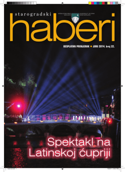 Starogradski haberi 22 - Općina Stari Grad Sarajevo