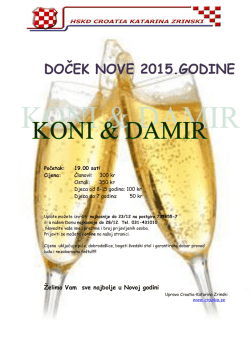 DOČEK NOVE 2015.GODINE