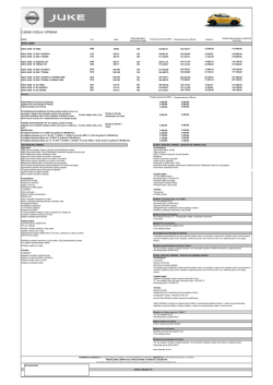CJENIK VOZILA I OPREMA www.nissan.hr
