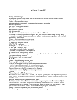 Ma&scaron;inski elementi III