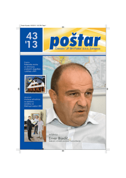aktuelnosti - JP BH Po&scaron;ta
