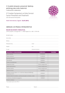3. hrvatski simpozij o prevenciji i liječenju početnog raka vrata
