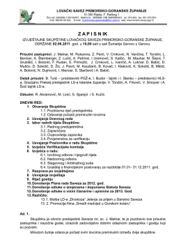 02. lipnja 2012. - Lovački savez Primorsko goranske županije