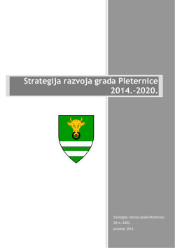 Strategija razvoja grada Pleternice 2014.-2020.