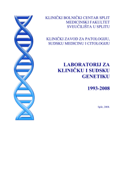 Monografija: Laboratorij za sudsku i kliničku