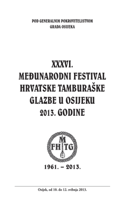 Programska knjižica 36. MFHTG ( 2013. godina )