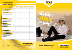 kema &ndash; da vas vlaga ne brine!