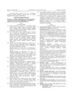 SIGNALNI PRAVILNIK