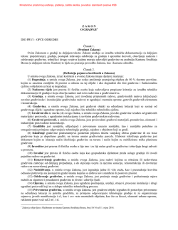 Z A K O N O GRADNJI1 DIO PRVI – OPĆE - Vlada SBK