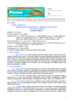 I _ Uvod u debatu II _ Prvi krug debate