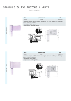 SPOjNICE ZA PVC PROZORE I VRATA