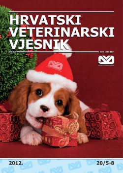 1 vet A.indd - Hrvatska Veterinarska Komora