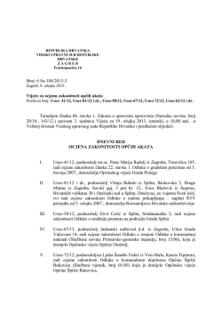 3. sjednica vijeća &ndash; 19. ožujka 2013.