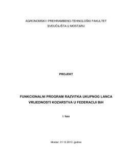 srp - Federalno ministarstvo poljoprivrede, vodoprivrede i &scaron;umarstva