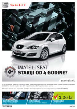 IMATE LI SEAT staRIJI oD 4 GoDINE?