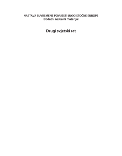 Drugi svjetski rat - Center for Democracy in South East Europe