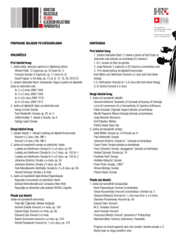 Propisane skladbe po kategorijama