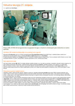 Virtualna kirurgija 21. stoljeća - Poliklinika Klapan Medical Group