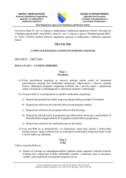 PRAVILNIK DIO PRVI &ndash; OPĆI DIO - Dru&scaron;tvo radiolo&scaron;kih tehničara i