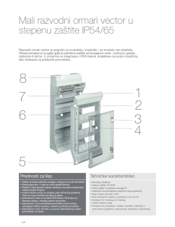 Mali razvodni ormari vector u stepenu za&scaron;tite IP54/65