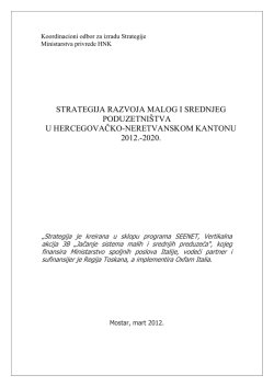 strategija razvoja malog i srednjeg poduzetni&scaron;tva u