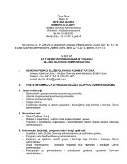 Crna Gora Mali i Zi OP&Scaron;TINA ULCINJ KOMUNA E ULQINIT Služba