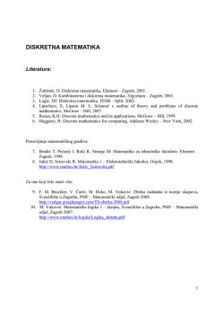 DISKRETNA MATEMATIKA 2013