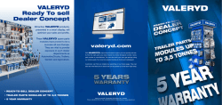 VALERYD Ready To sell Dealer Concept