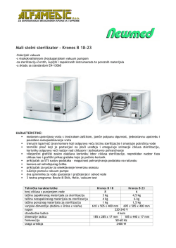 Mali stolni sterilizator &ndash; Kronos B 18-23