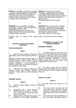 INKER d.d. sa sjedištem u Zaprešiću, Industrijska 1, upisano u