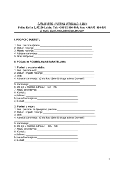 Prilaz Kr&scaron;in 2, 52220 Labin; Tel: +385 52 856-505
