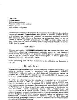 Hidroenergija Montenegro