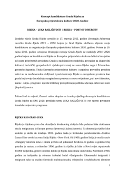 Koncept kandidature Grada Rijeke za Europsku prijestolnicu kulture