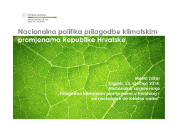 Nacionalna politika prilagodbe klimatskim promjenama