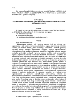 1132. Na osnovu člana 24 Zakona o državnoj upravi (``Službeni list