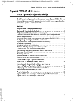 Opis novih i izmijenjenih funkcija