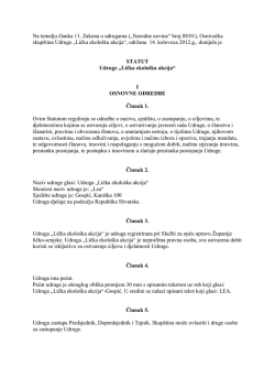 Statut - Lička Ekolo&scaron;ka Akcija