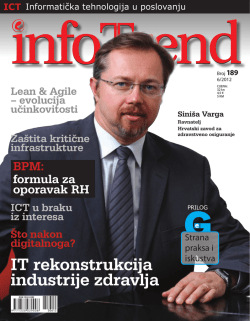 IT rekonstrukcija industrije zdravlja