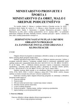 MINISTARSTVO PROSVJETE I &Scaron;PORTA I - BQ