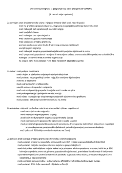 6 r - sto treba znati za odredjenu ocjenu