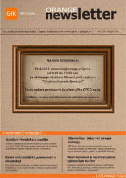 Rezultati istraživanja GfK