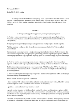 Ur. broj: 01-3461/14 Knin, 30. 07. 2014. godine Na temelju članaka