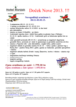 Doček Nove 2013. !!!