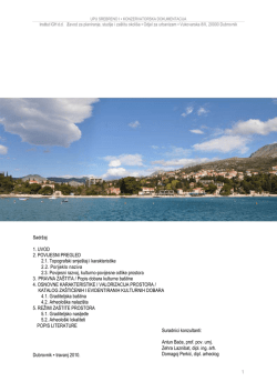 konzervatorska dokumentacija - opcina