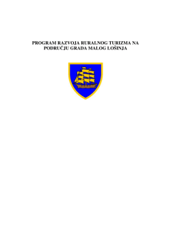PROGRAM RAZVOJA RURALNOG TURIZMA NA