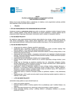 Upute 2013 - Slagalica - Zaklada za razvoj lokalne zajednice