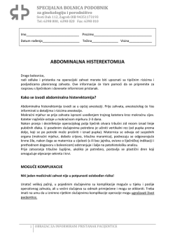 ABDOMINALNA HISTEREKTOMIJA
