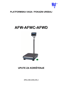 Upute za koristenje AFW izdanje 01