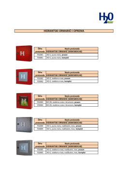 hidrantski ormarići i oprema - H2O