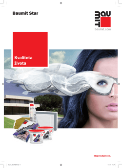 Baumit Star Kvaliteta života